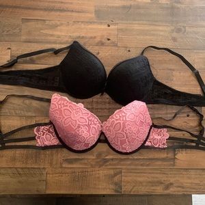 2-Rue21 push up bras that might’ve been worn once. Size:38C